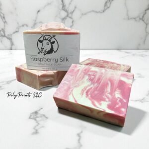 raspberry silk goat milk soap