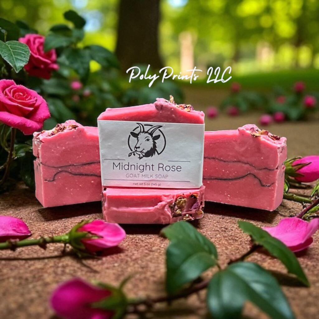 Home Midnight Rose Goat Milk Soap