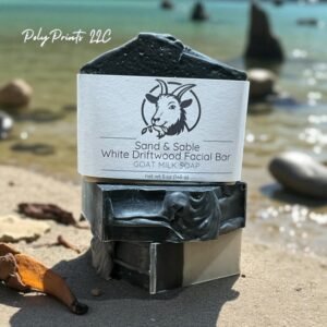 Home sand & sable white driftwood goat milk facial bar